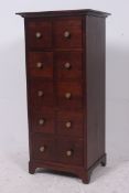 A contemporary modern mahogany upright p