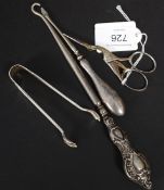 A pair of German silver plated WMF early