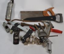 A collection of vintage woodworking tool