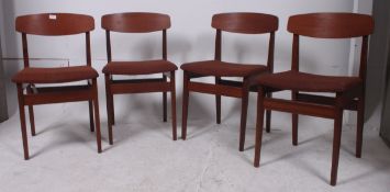 A set of 4 retro 1970's teak wood dining