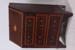An Edwardian mahogany inlaid ladies writ