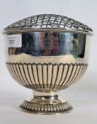 A Victorian Hallmarked silver rose bowl
