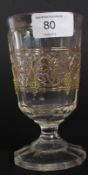 A 19th century Victorian glass rummer. T