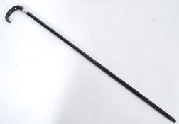 A 1923 hallmarked solid silver banded wa