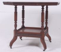 A Victorian mahogany centre table togeth