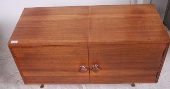 A 20th  century  1970's low teak dwarf s