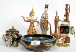 A collection of Chinese enamel painted w