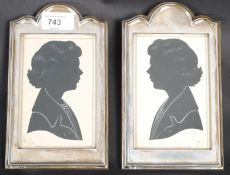 A pair of silver hallmarked picture fram