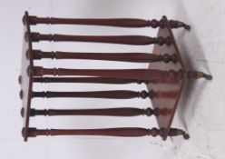 A Victorian mahogany Canterbury stain be