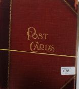 POSTCARDS: A good Edwardian half leather