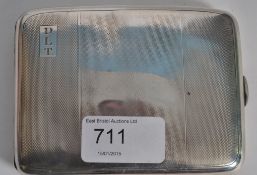 Stirling silver hallmarked cigarette cas