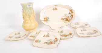 A 1930's Art Deco Beswick vase No 487 to