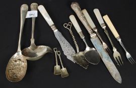 A collection of decorative period flatwa