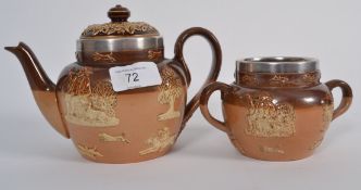 Two Royal Doulton stoneware hallmarked s