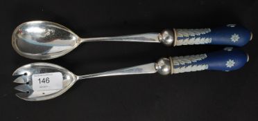 A  pair of Wedgwood Jasperware salad ser