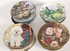 A collection of collectors plates to inc