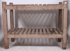 An early 20th century Industrial workben