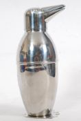 A 20th century silver plated penguin coc