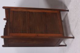 A 1930's Industrial upright oak pedestal