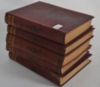 Five volumes of The War Illustrated book
