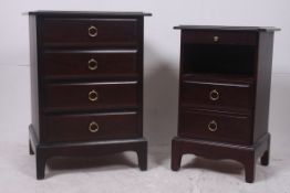 A pair of Stag mahogany ' minstrel '  be
