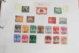 A stamp album consisting largely of comm