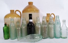 A collection of bottles / stoneware, to