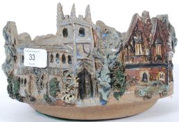 A 20th century studio pottery bowl depic