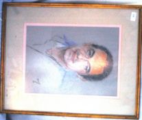 COOTE, MICHAEL; A pastel study of a gent