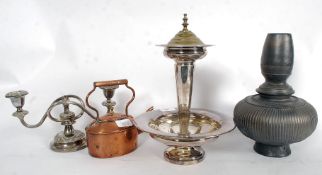 A silver plate Epergne by Kemp Bros of B