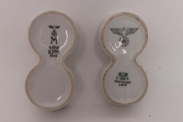 2 German Nazi party world war 2 ceramic
