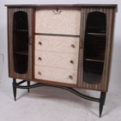 A vintage 1950's glass cocktail / displa