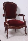 A 19th century French mahogany library g