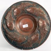 A large 20th century copper wall charger