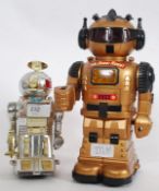 Mr Robbi Robot vintage robot toy togethe