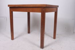 A vintage 1940's golden  oak fold over d