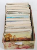 POSTCARDS; A box of approx 500 assorted