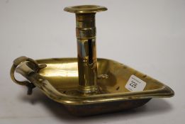 A 19th century Georgian brass chambersti