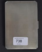 A solid hallmarked silver 1940's cigaret