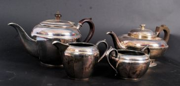 An early 20th century silver plated tea