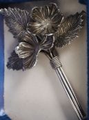 A hallmarked silver ladies brooch in the