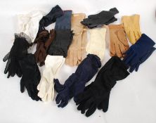 A collection of 20th century ladies glov