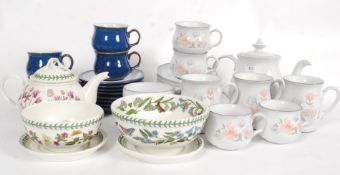 A collection of Denby china together wit