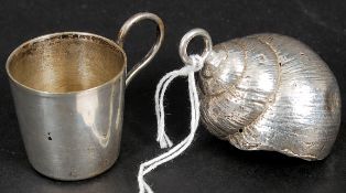 WHITE METAL; A white metal (marked 800 i