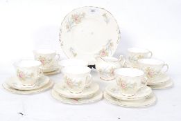 A chintzy tea setting / service for six