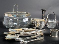 A collection of silver plated wares to i