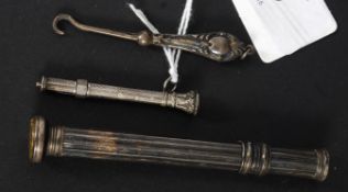 A silver Victorian hallmarked propelling