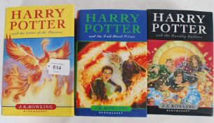 A collection of 3 1st edition hardback H