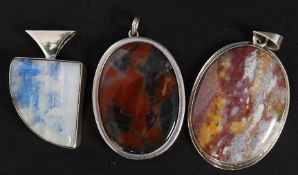 Three large contemporary large silver 92