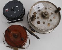 A collection of vintage fishing reels to